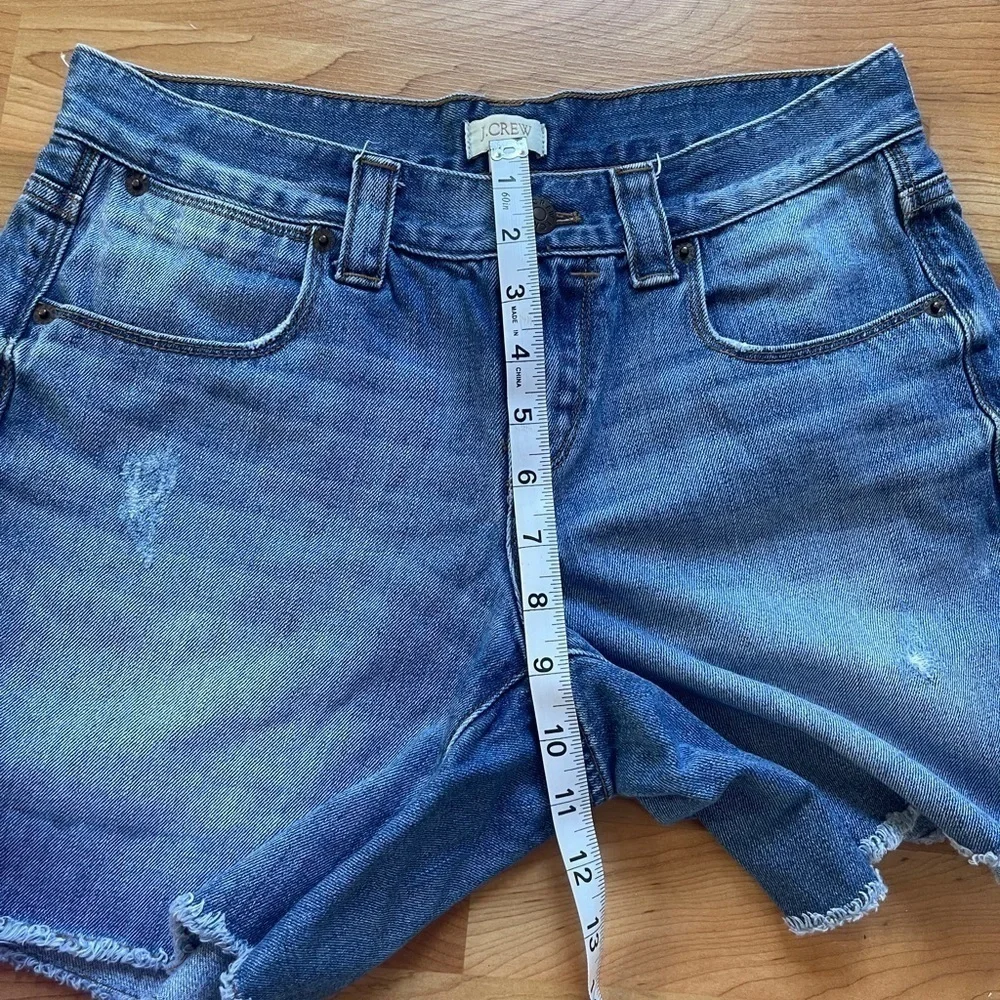 J.crew Denim Shorts Distressed
